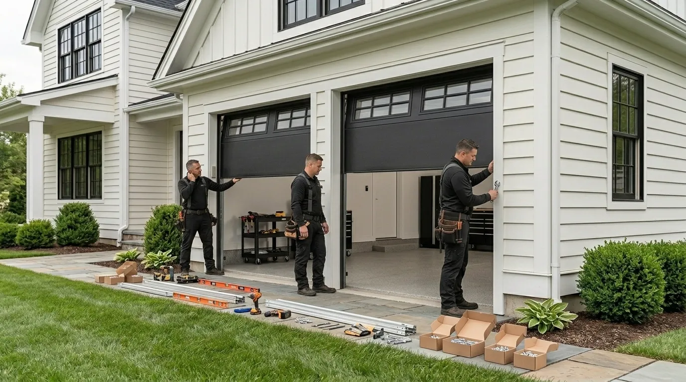 New Garage Doors for Park City's 1980s Housing Stock in Gurnee